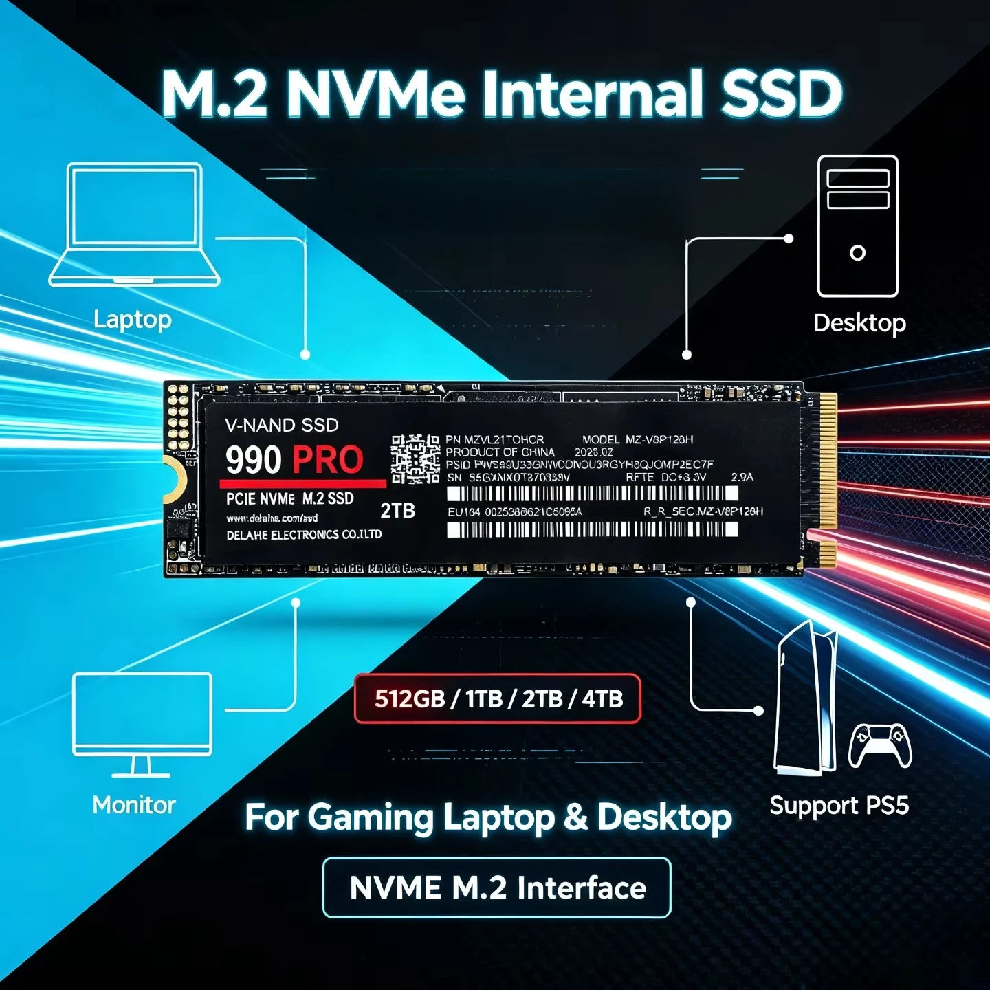 Ssd 1Tb - M.2 NVMe Internal SSD Solid State