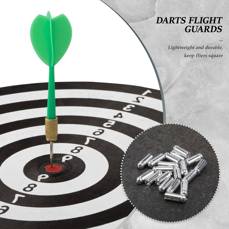 18 Pieces Dart Flight Protection Aluminum Dart Flight Protection