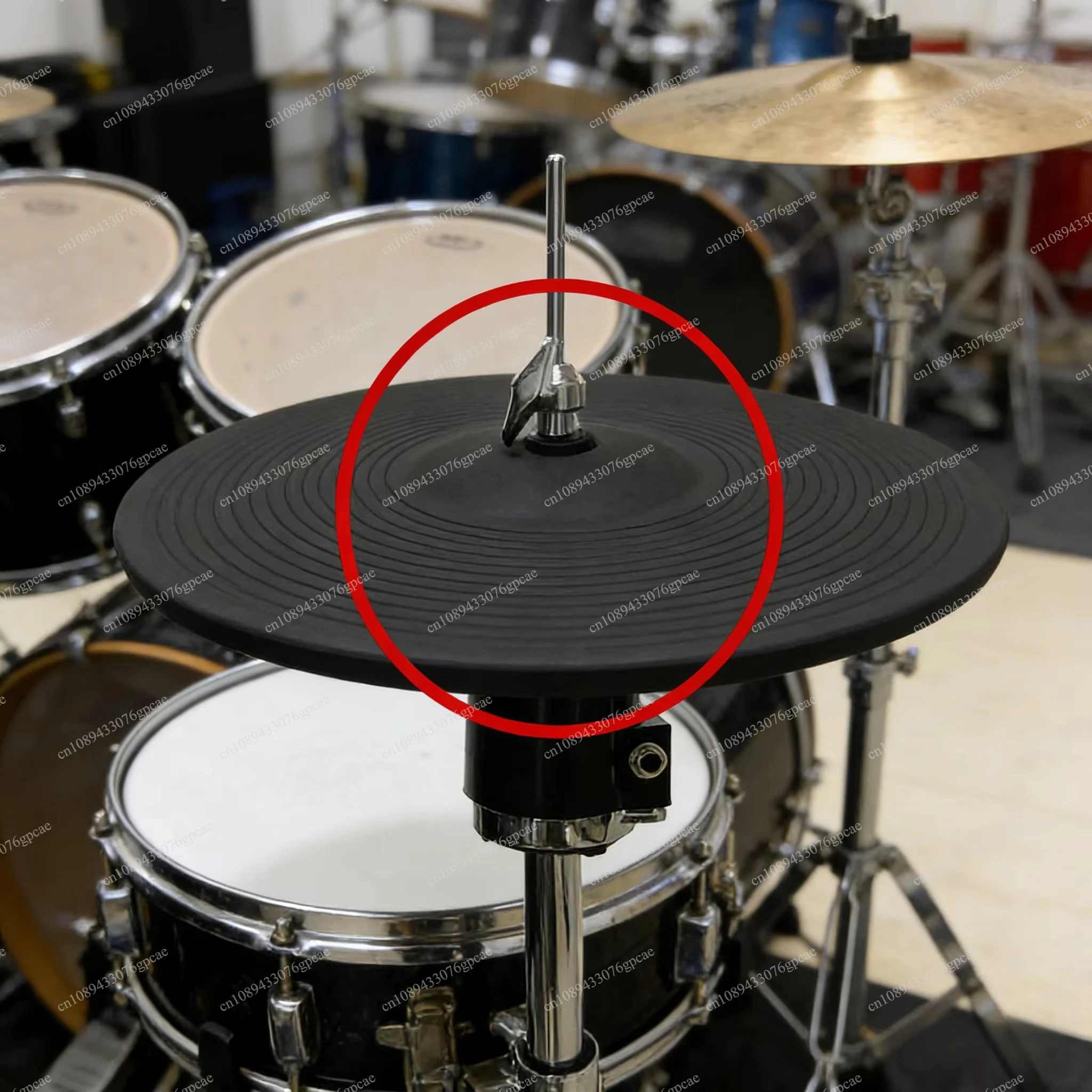 12 Inch Hi-Hat Cymbal Pad Compatible with Roland with Controller Mute Function Electric Drum Upgrade Accessories