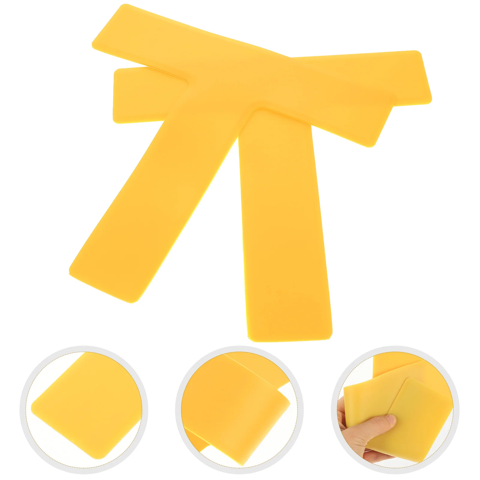

2pcs Soccer Training Signs Roadblock Plate Markers Sports Spot Markers Durable Bright Football Ground Line Labels Reusable
