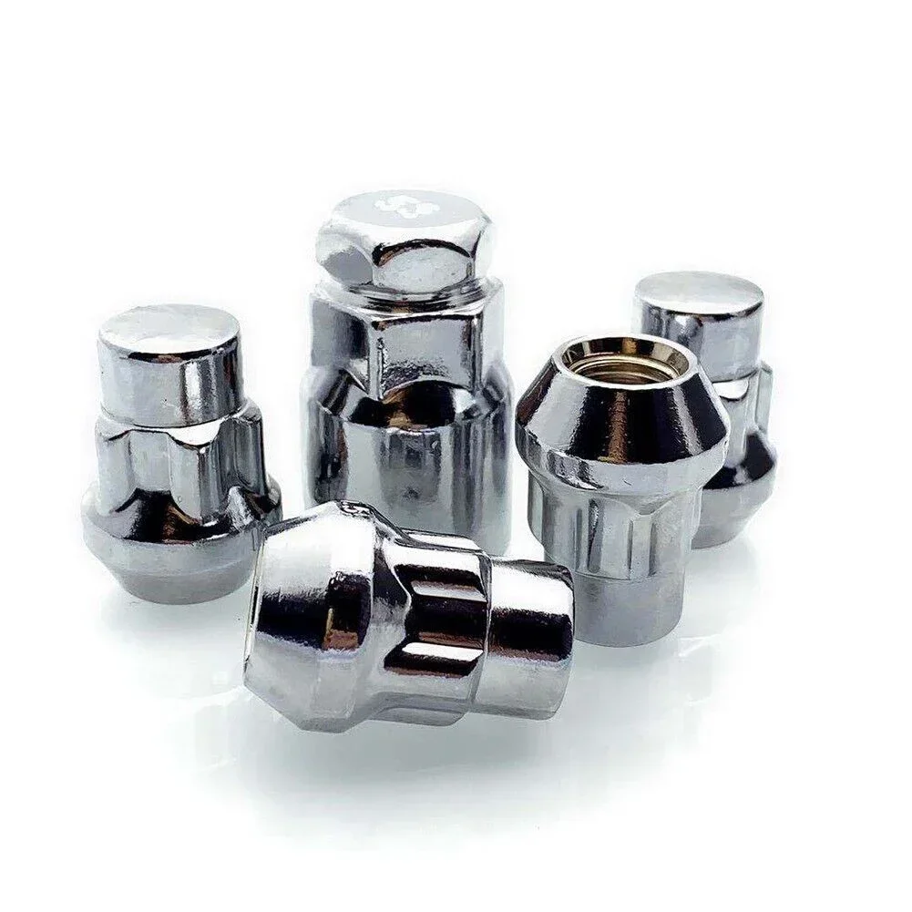 4Pcs X 1.5 Locking Wheel Nuts Tapered Key Anti-theft Tire Locks Screwed Wheel Locks For Ford For Honda For Nissan For Toyota