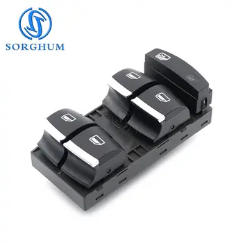 4F0959851J 全新主控開關電動車窗升降按鈕,適用於Audi Q7 A3 S3 A6 S6 按鈕控制台 4F0 959 851 H/J/G 8 最佳銷售 奧迪A6 C6按鈕 - №4