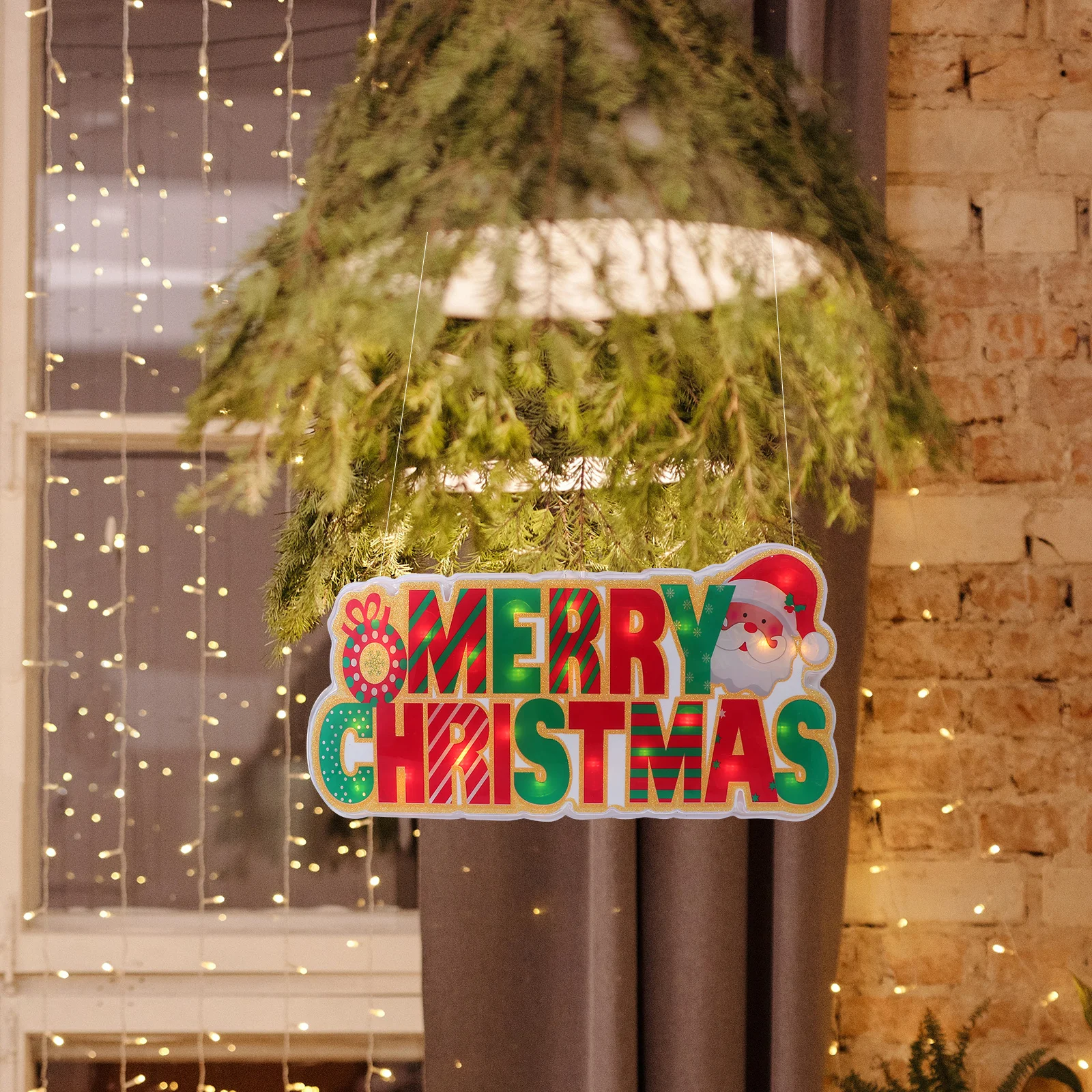 

1Pcs Christmas Decoration Lights LED Suction Cup Lamp for Window Festival Hanging Decor Xmas Room Patio Garden Balcony Dorm