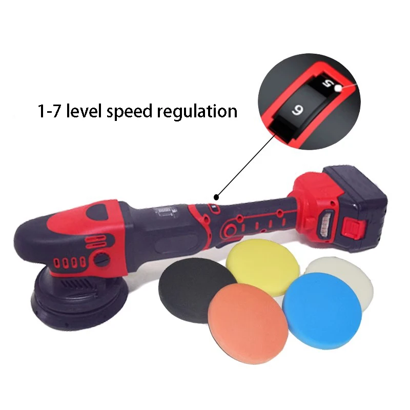 آلة تلميع السيارات الجديدة ببطارية ليثيوم 20 فولت بدون فرش مزدوجة الحركة لتلميع السيارات #2