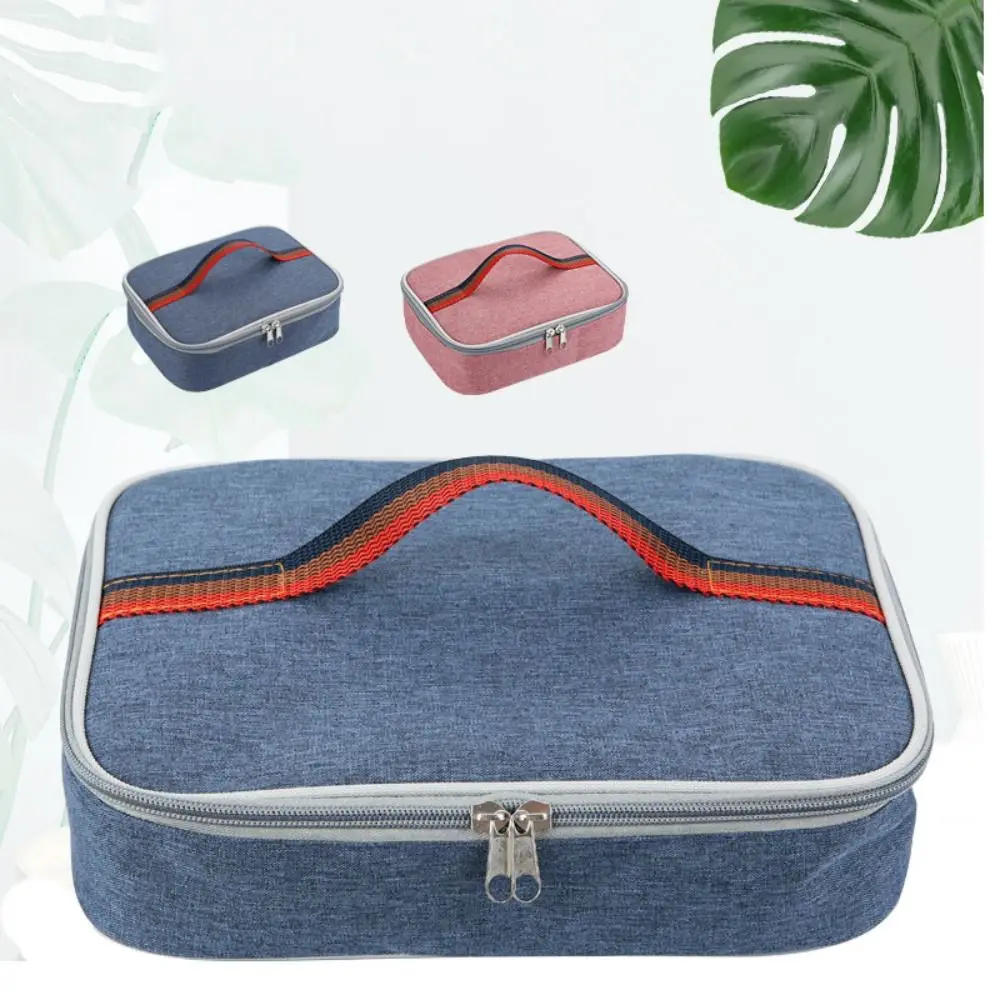 Soft Square Lunch Box Meal Container Reusable Cooler Lunch Bag Portable Thermal Insulated Lunch Pail Travel - view 4