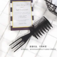 Big Teeth Double Side Tooth Combs Fish Bone Shape Hair Brush Barber Hair Dyeing Cutting Coloring Brush Man Hair Styling Tool 5