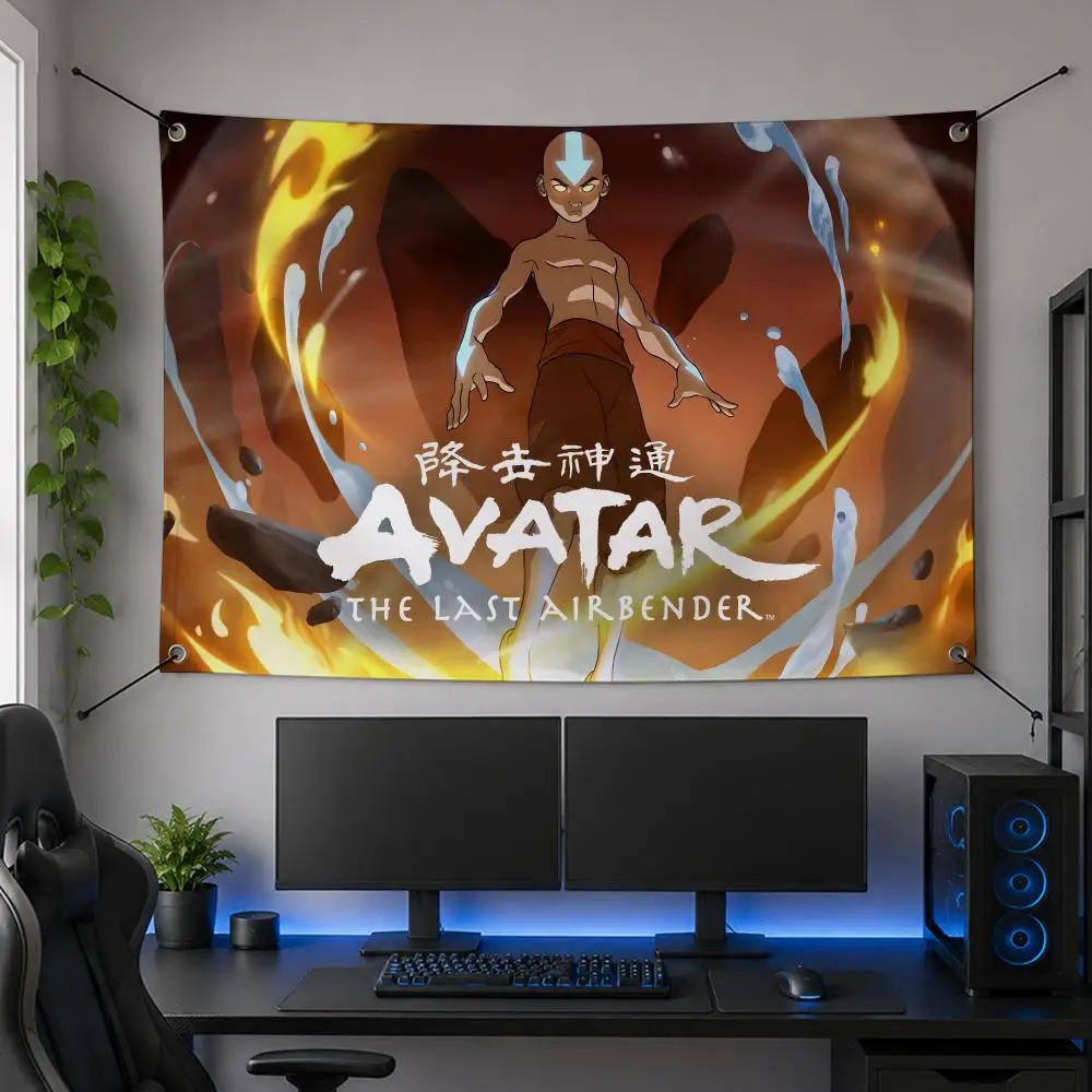Anime Fantasy A-Avatar The Last Airbender Flags Flag Banner for Bedroom Dorm Party Home Living Room Game Room Gift