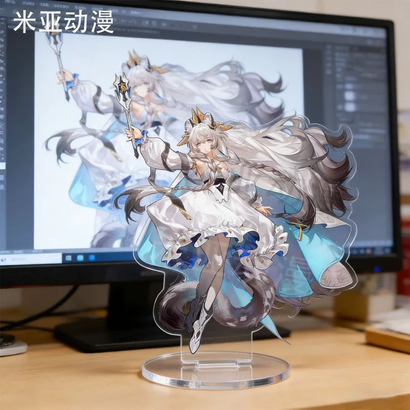 

3.93inch Game Peripherals Virtuosa Figure Acrylic Stand Pramanix The Prerita Figurine Standing Plate Necrass Decoration Toys