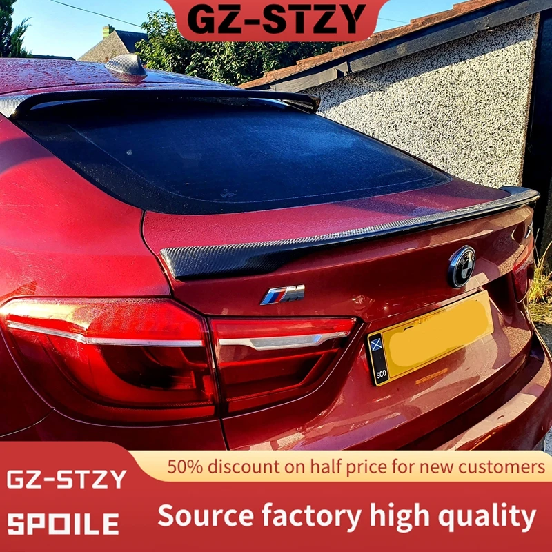 

M Performance Style Rear Spoiler For Bmw F16 F86 X6 30d 35i 40i 40i M50i M50d X6M Bodykit Rear Trunk Tail Wing Lid 2014-2019