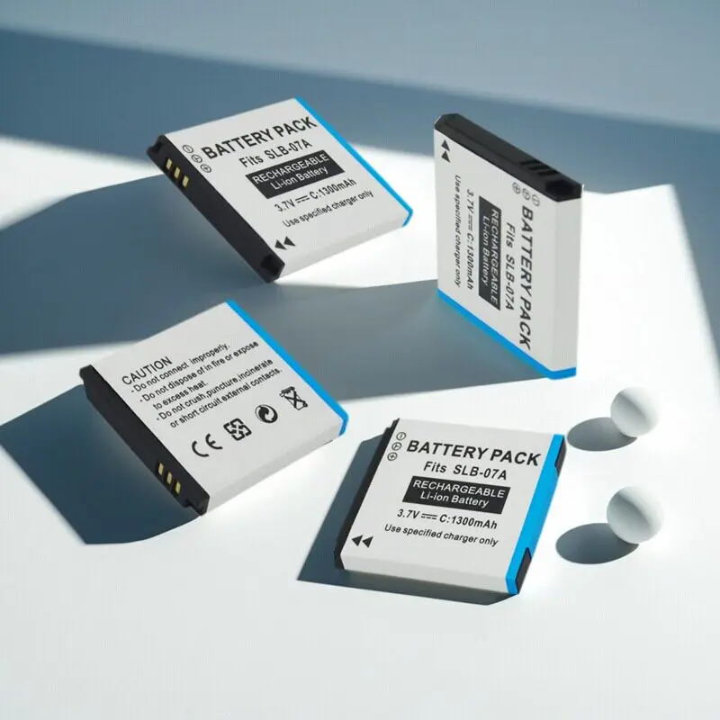 1300mAh 3.7v SLB-07A Battery Suitable for Samsung ST45 ST50 ST500 ST550 ST600 PL150 Camera Long Range Digital  Battery