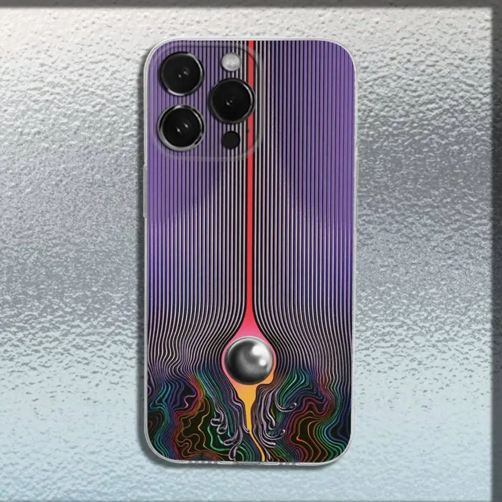 เคสโทรศัพท์ลายศิลปะไซเคเดลิก Tame Impala สำหรับ iPhone 17,16,15,14,13,12,11,Pro,Max,Plus,E,SE4,Air,Mini แบบใส