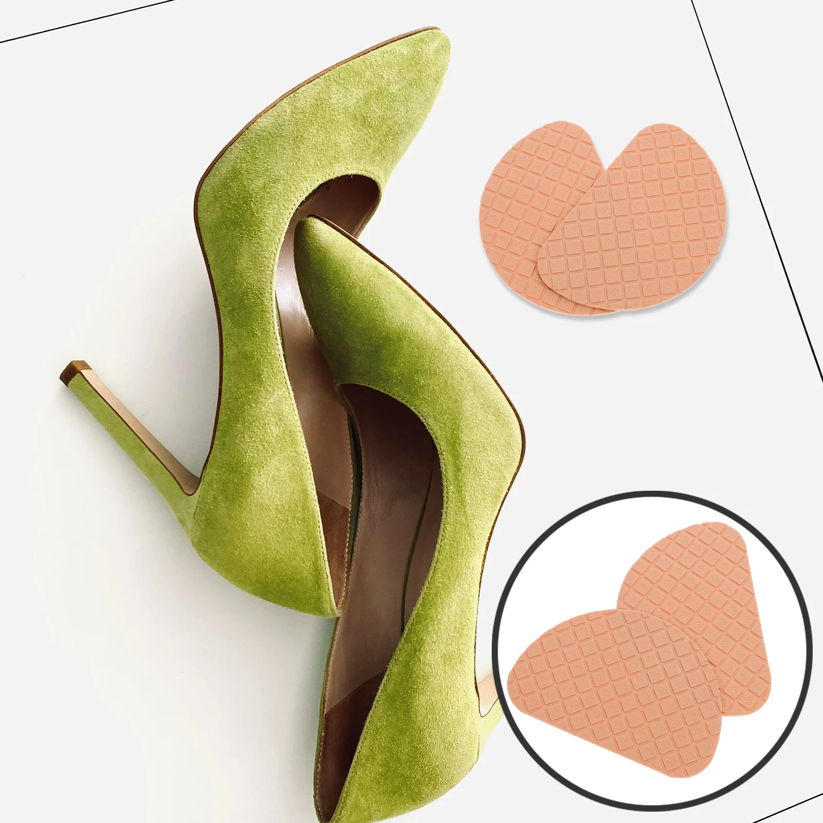 

1 Pair Adhesive Anti-Slip Shoe Sole Protector For Sneakers Flat Shoes Non-Slip Stickers Wear Resistant Durable Sole Pads Noise