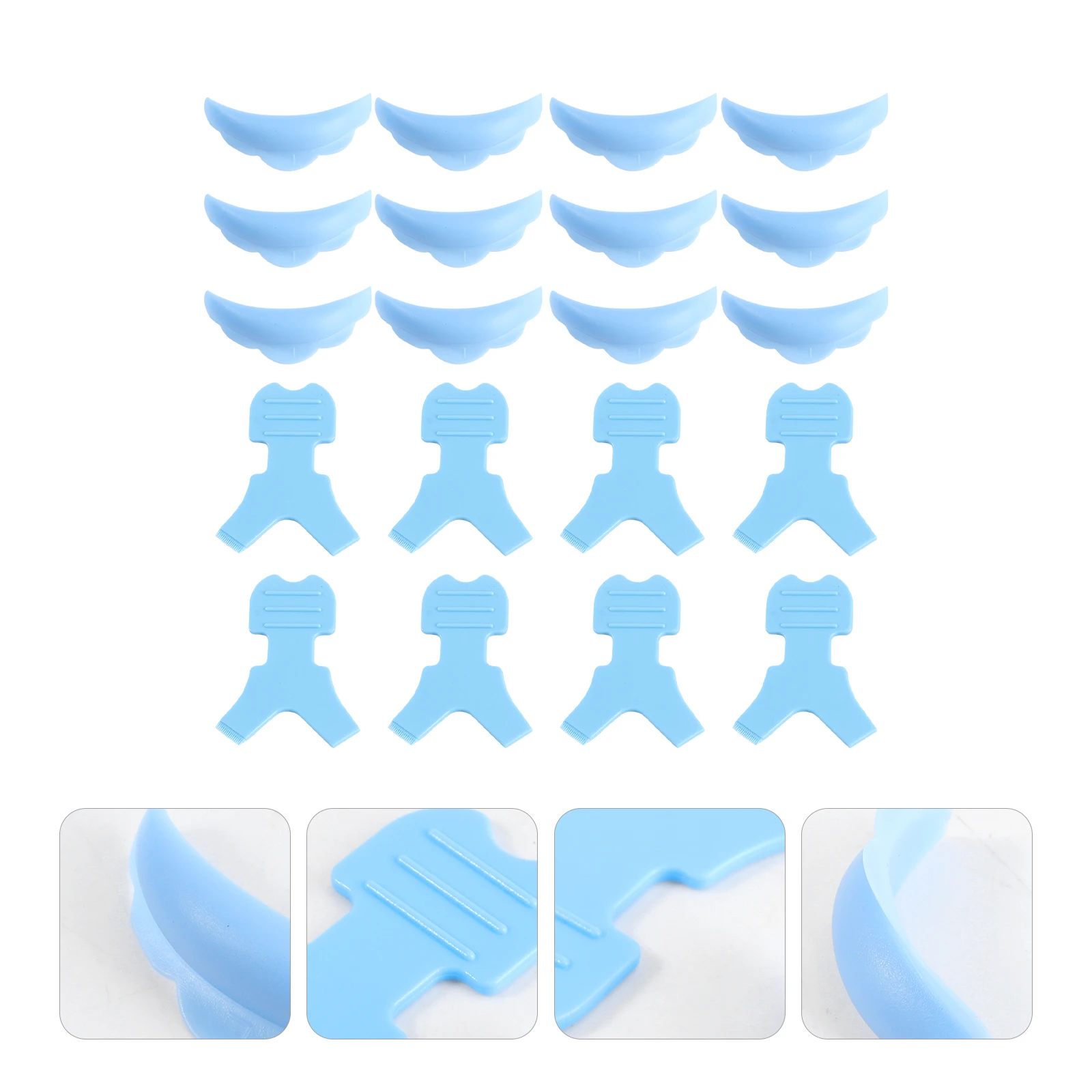 

10 Pairs Eyelash Silicone Patch Shield Pads Gasket Curling Silica Gel Women Beauty Salon Lash Brush Fits Eye Shapes Lift Curl