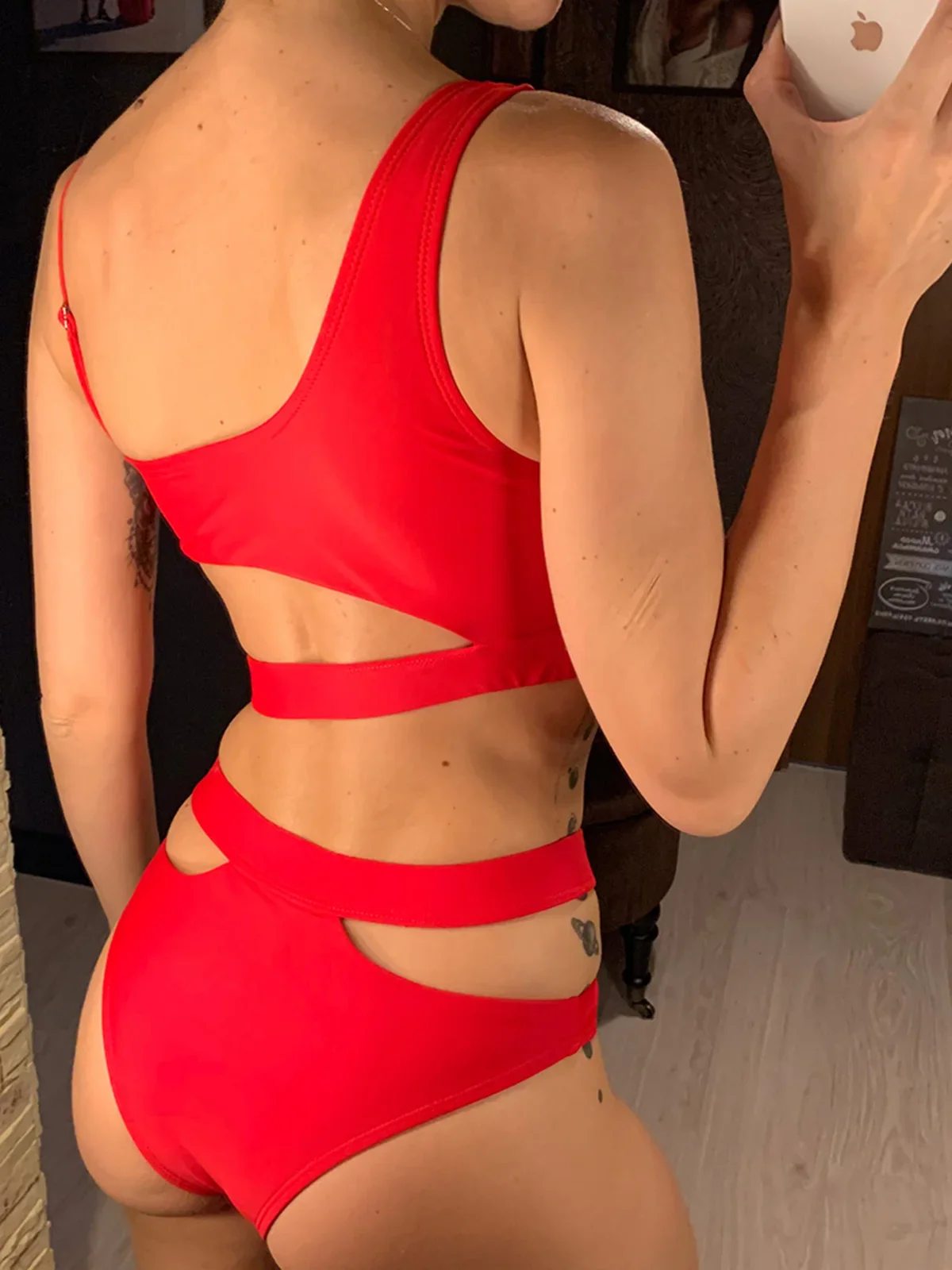 Nowe asymetryczne bikini z wysokim stanem 2025 damski strój kąpielowy damskie stroje kąpielowe dwuczęściowy zestaw bikini kąpiący strój kąpielowy Swim Lady V2200