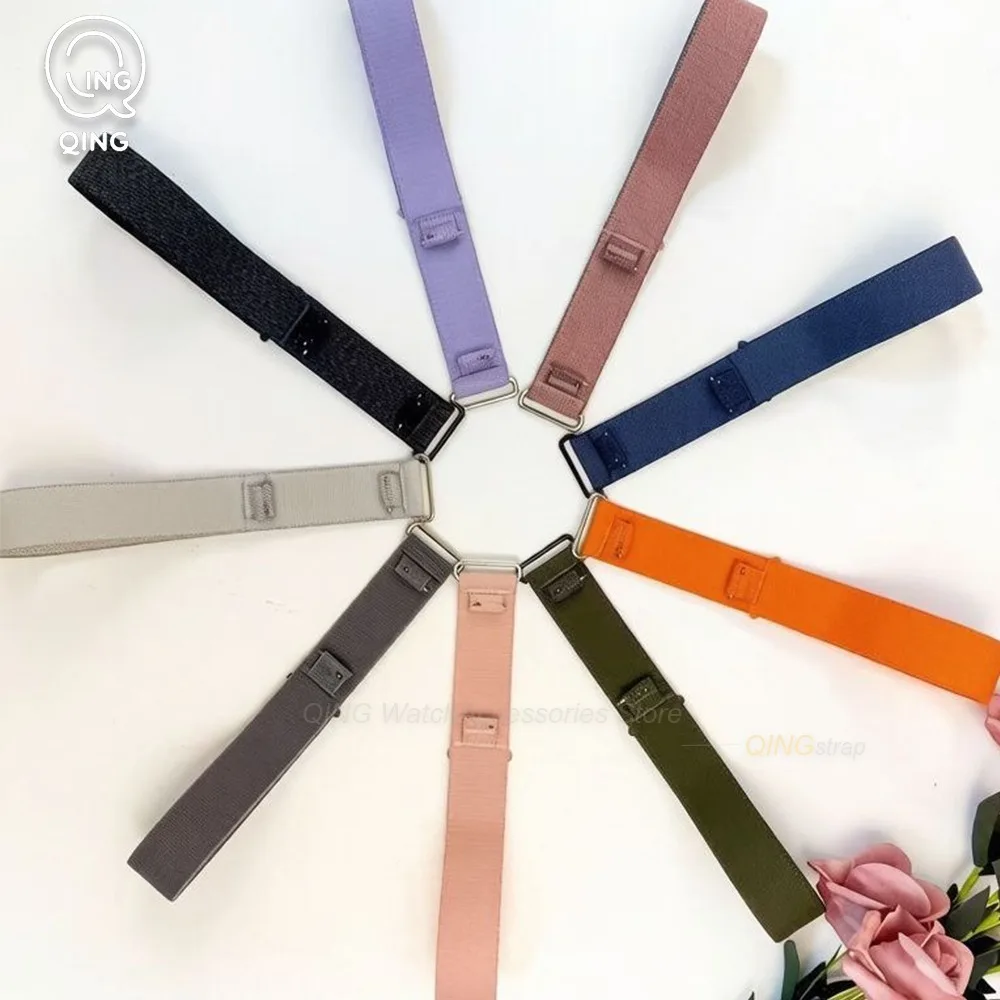Men Women Sport Replacement Nylon Strap for Garmin CIRQA Smartwatch Fitness Tracker Adjustable Loop Woven Watchbands Accessories