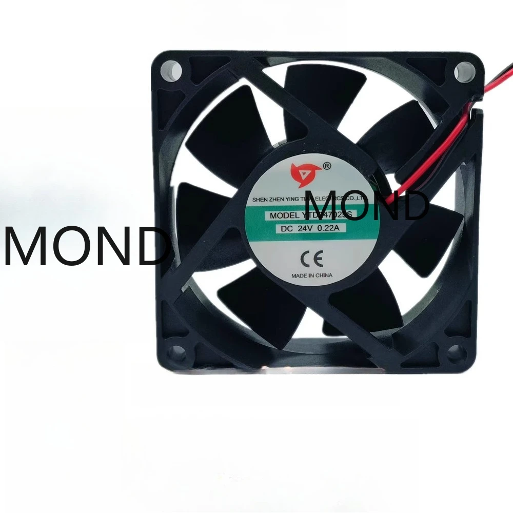 YTD247025S YINGTIAN Cooling Fan DC24V 0.22A 7CM 70*70*25MM Inverter Axial Flow Small Fan New
