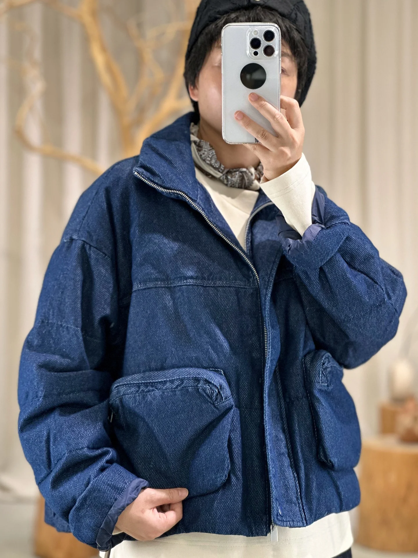 

Casual ort Women's down Jaet Loose Versatile Autumn New Sle Artistic Commute Wind Thiened Warm Zipper Closure Pure Color