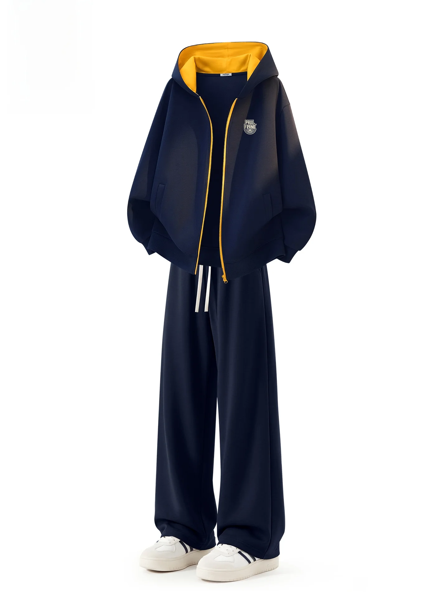 

Американский комплект худи и брюк унисекс: повседневная весенняя верхняя одежда с длинными рукавами и брюками из смесового хлопка и полиэстера для молодежи