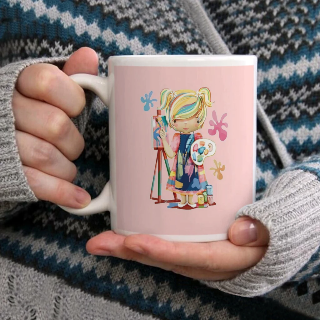 

The Little ArtistCoffee Mug Tea Cup 11oz Coffee Cup Funny Birthday Ceramic Mug Personalized Cup
