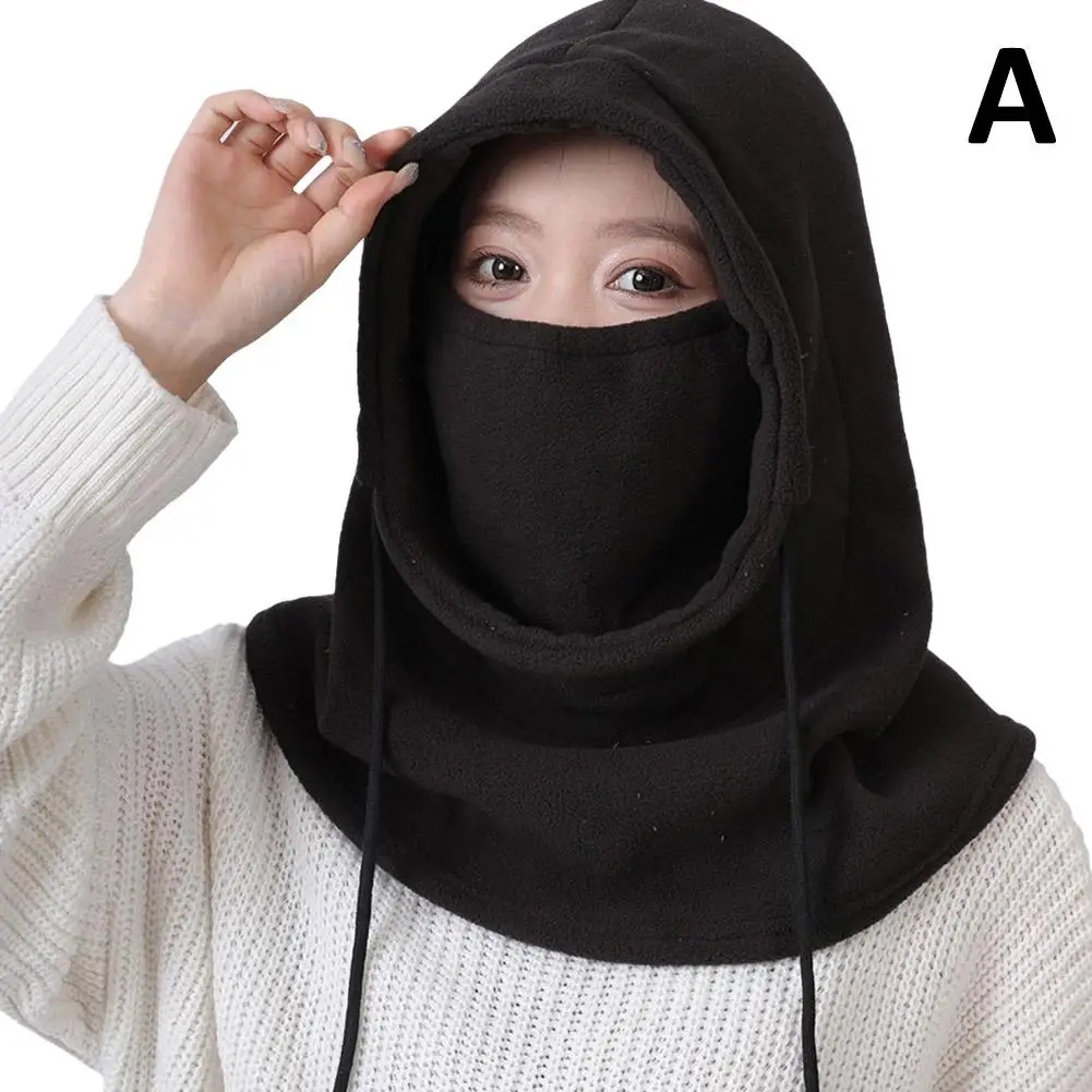 Winter Thermal Fleece Balaclava Scarf Outdoor Sports Hat Mask Cap Warm Riding Windproof Face Ski Warmer Snood Hood Neck Col T7X3