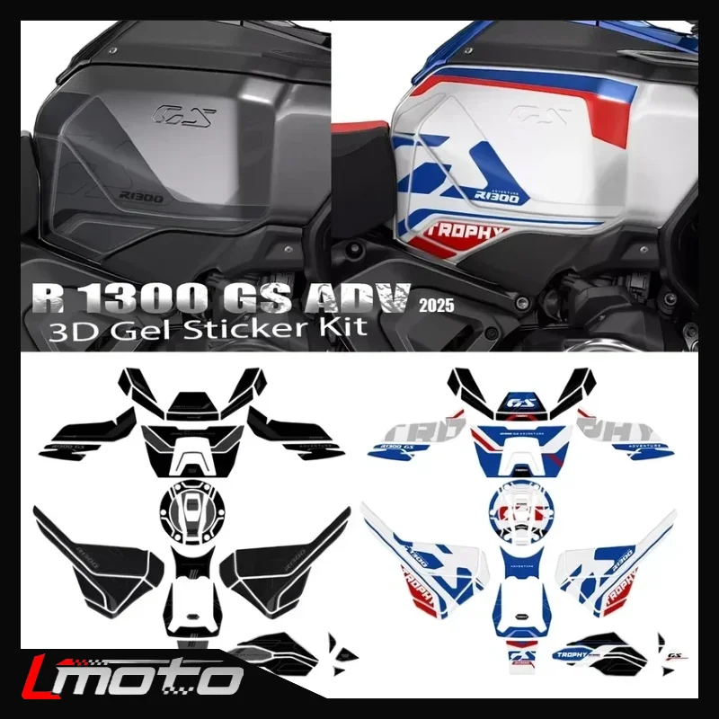 

For R 1300 GS Adventure R1300GS ADV TROPHY 2025 Motorcycle Accessories 3D Epoxy Resin Tank Pad Protection Sticker