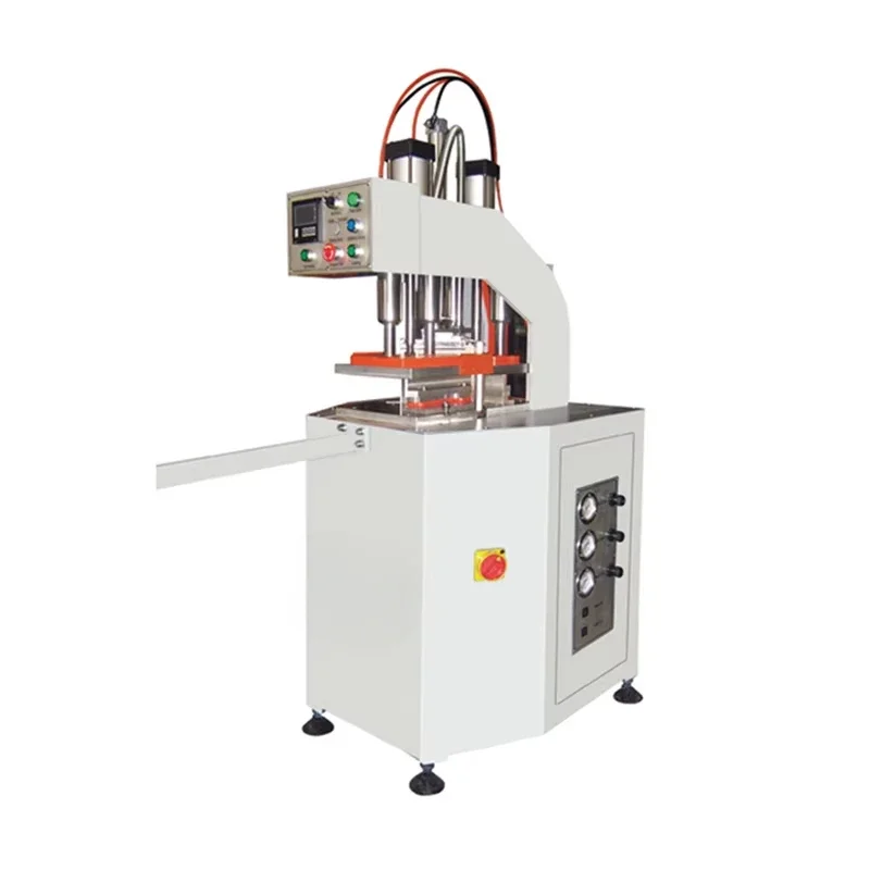 Door and window plastic material single head welding machine