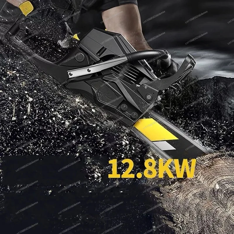 12800W High Power 98CC Chainsaw German Style Logging Saw Fuel Saving Cutting Machine for Household Arboriculture