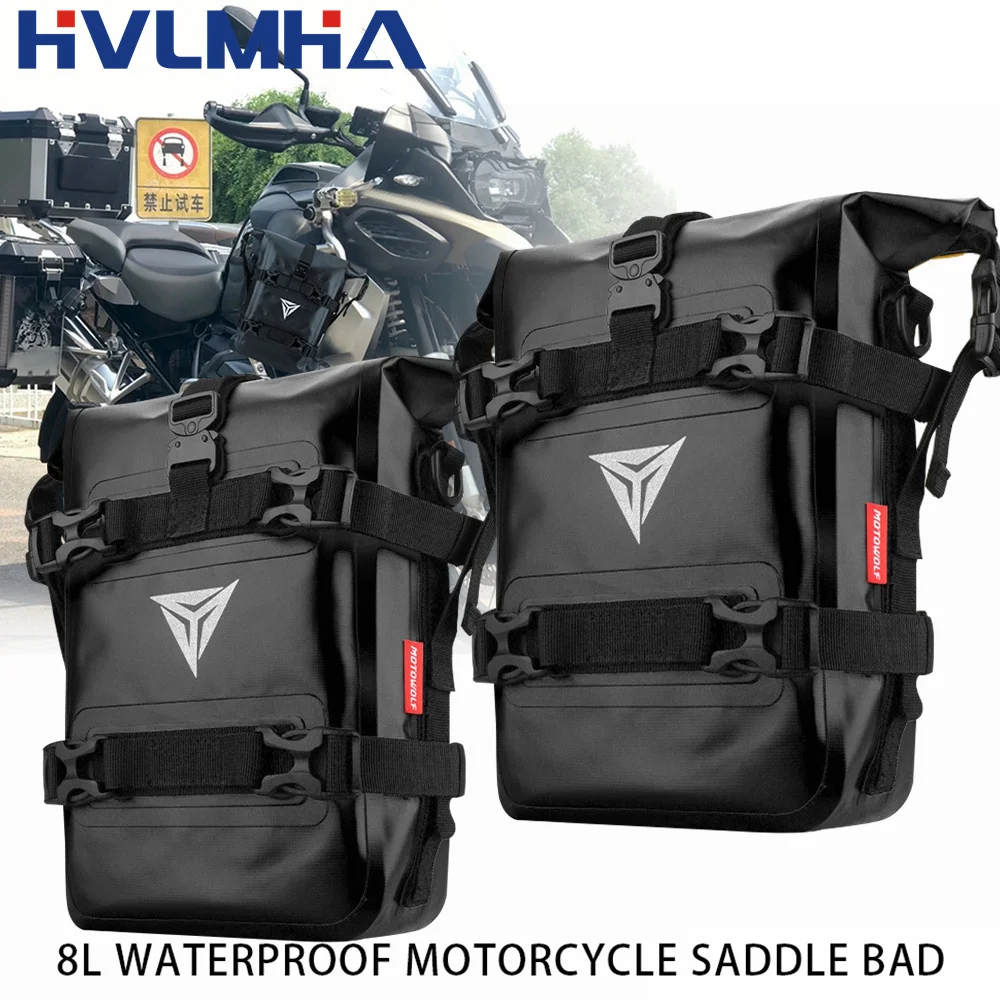 Barras de choque de marco de motocicleta, bolsa impermeable, herramienta de reparación de parachoques, bolsa de colocación para BMW R1200GS, R1250GS, ADV, HONDA NC750X, CB500X