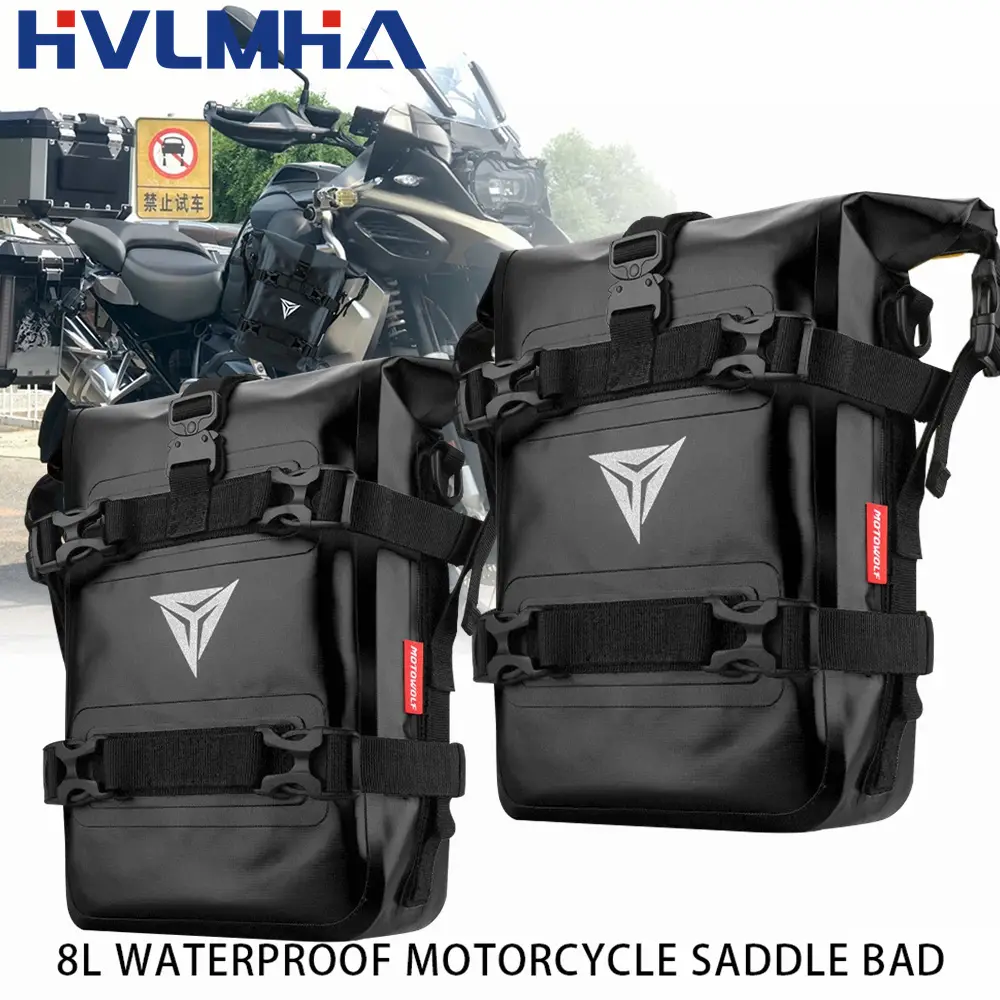 Para bmw r1200gs r1250gs adv para honda nc750x cb500x quadro da motocicleta barras de acidente saco à prova dwaterproof água pára-choques ferramenta reparo saco colocação