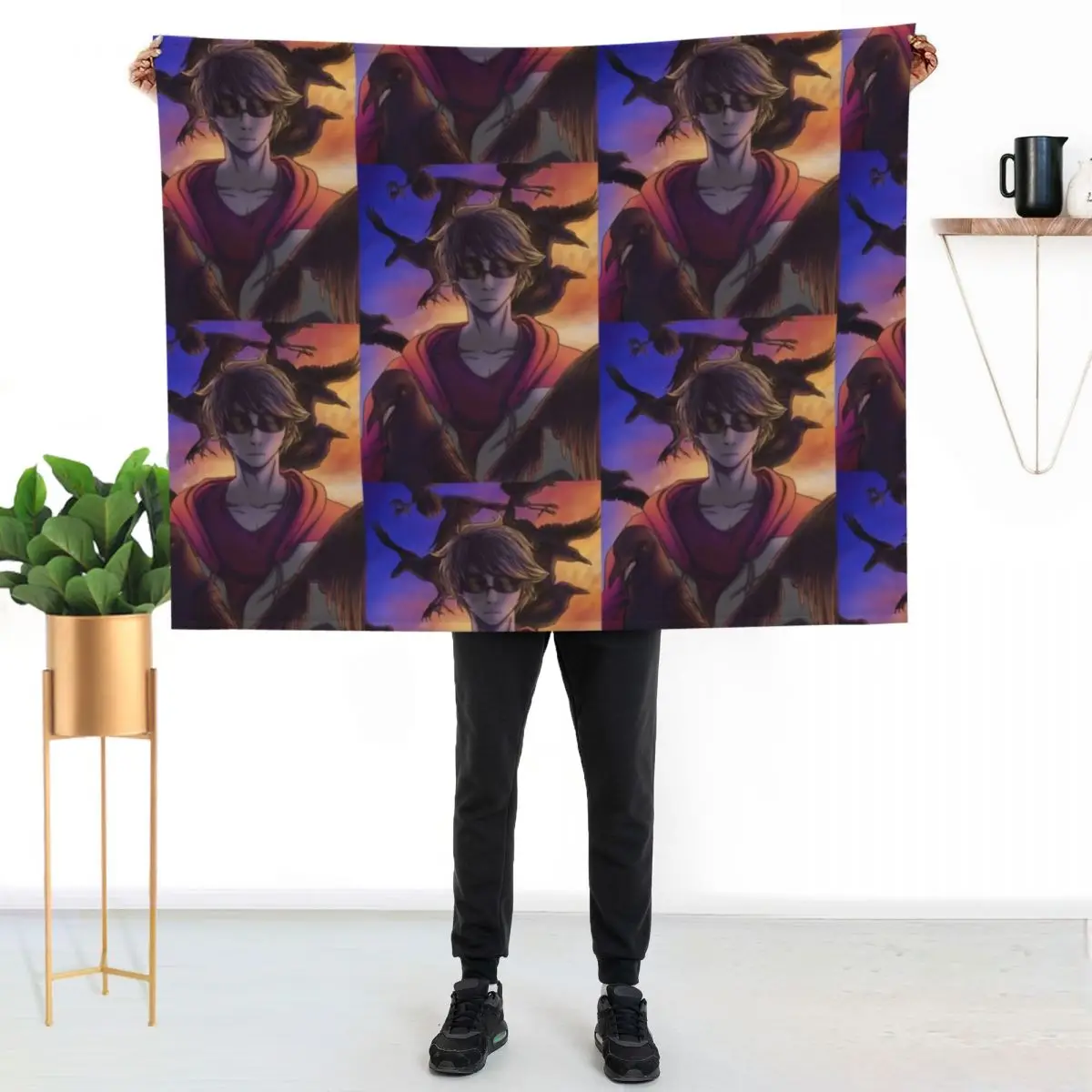 

dave strider-homestuck Throw Blanket Cozy Napping Blanket Gift for Mom Dad