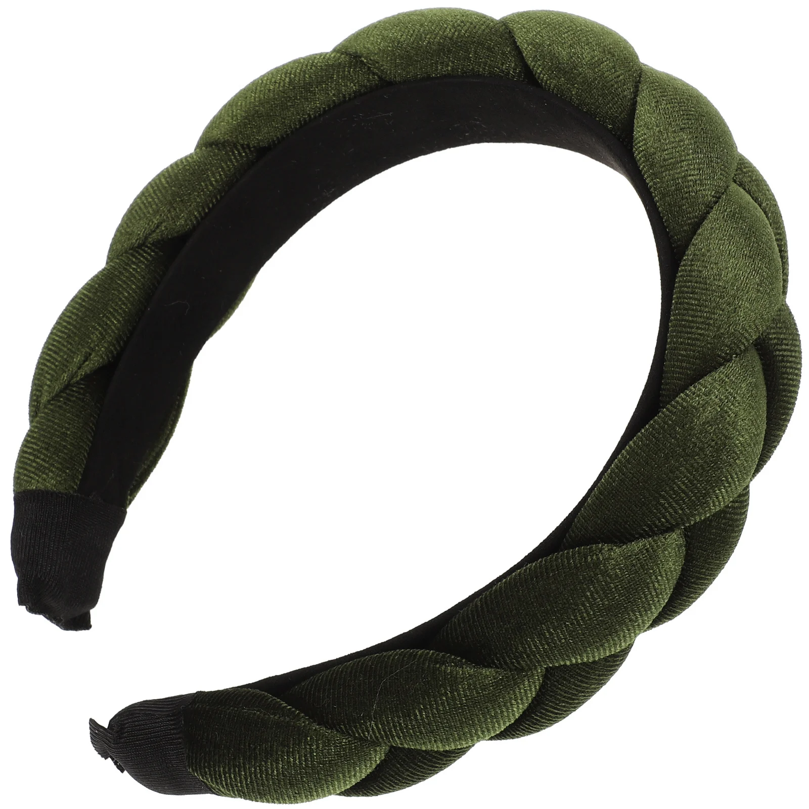 

Vintage Braided Padded Headband Wide Hair Hoop for Women Face Washing Makeup Skincare Headband Head Band for Skin Care