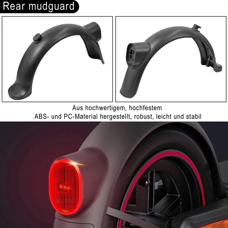 Rear Mudguard Tail Light Mud Fender Guard Skateboard Fenders For Xiaomi Mi4/4 Pro Electric Scooter Replacement Spare Parts Parts