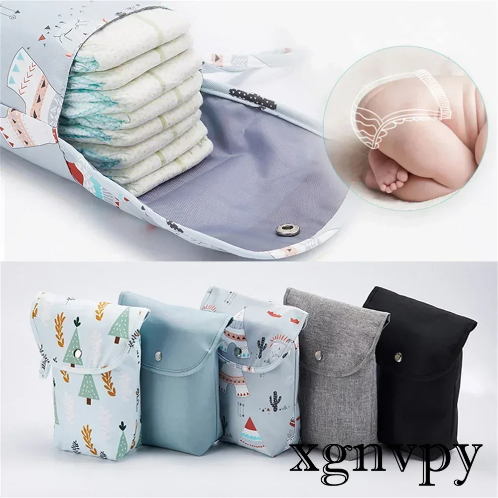 Reusable Baby Diaper Bag Organizer Portable Stroller Mini Diaper Bag for Travel Large Capacity Mommy Diaper Storage Carrying Bag