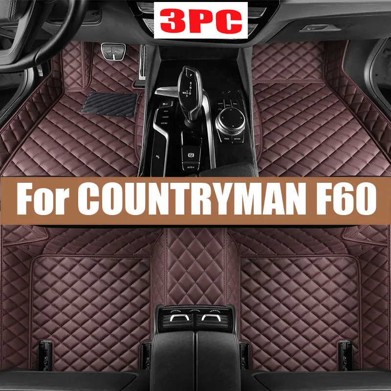 

Custom Car Floor Mats for MINI COUNTRYMAN F60 5 Seat 2017-2021 Year Eco-friendly Leather Car Accessories Interior Details