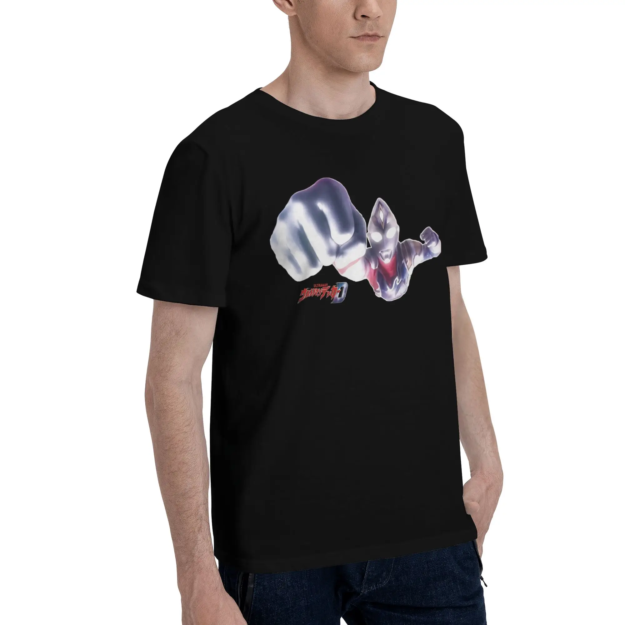 Decker Flying Japan Essential  Funny Graphic 100% Cotton T-Shirt Bandai Ultraman Series Tees Tops For Men