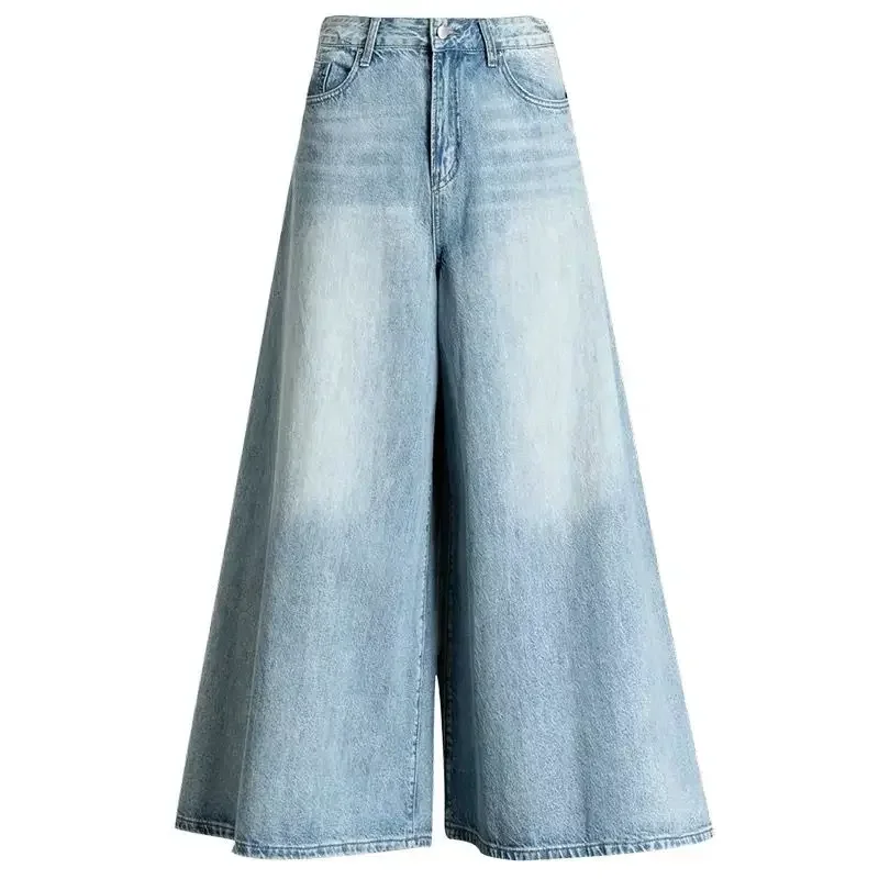 Baggy Jeans Women High Waist  Blue 2024 Summer Wide Leg Jeans for Women\'s Korean Fashion Oversize Pants Trousers Clothes Y2k New