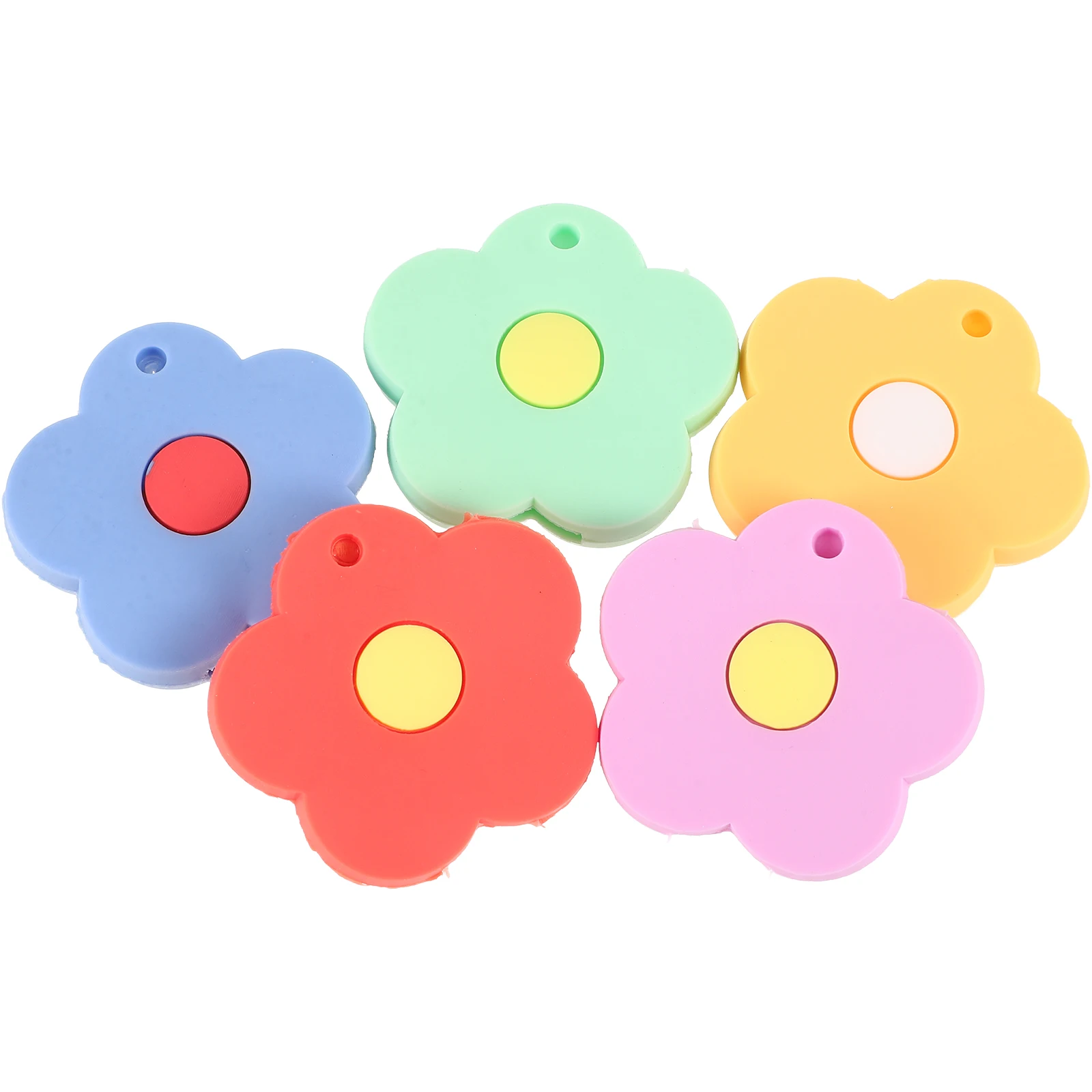 

5Pcs Cat Claw Key Covers Caps Cute Cartoon Animal Silicone Keychains House Keys Accessories Pink Green Orange Blue Purple Yellow