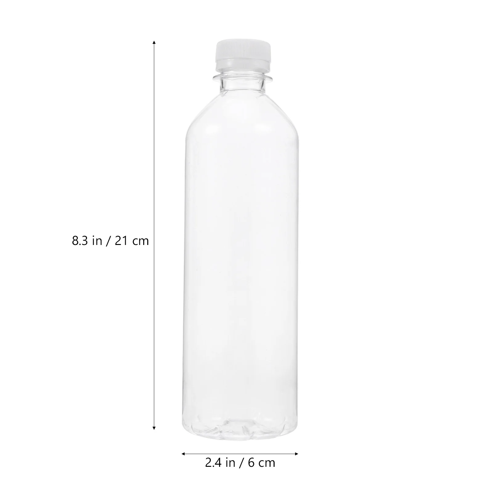 10 Pcs Clear Container with Lid Plastic Drink Bottle Convenient Water Bottles Juice Storage