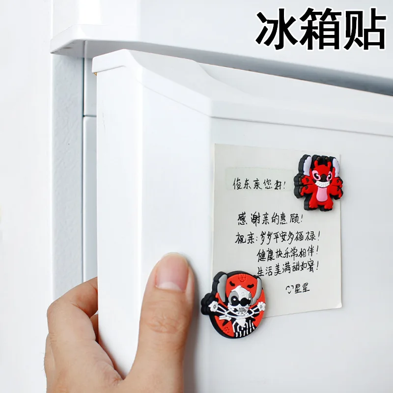 50Pcs/Lot Disney Stitch Silicone Fridge Magnet Mini Refrigerator Home Decoration Sticker Cute Magnets For Fridge Souvenir