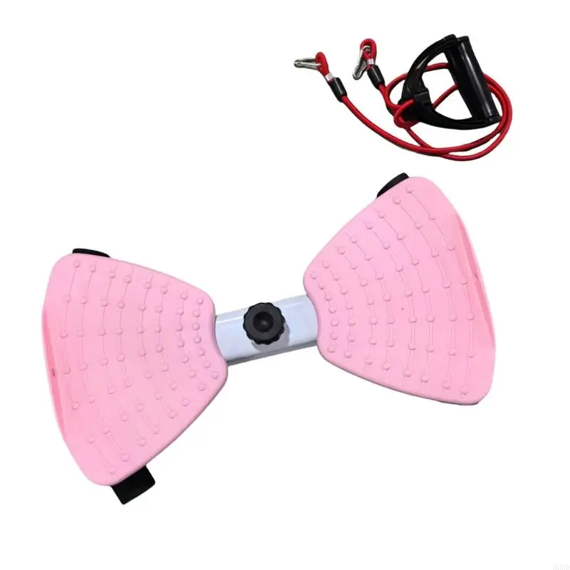 

Waist Twist Board with Resistance Band Workouts Waist Twist Board Machine Nonslip Waist Twisting Stepper Enduring 69HD