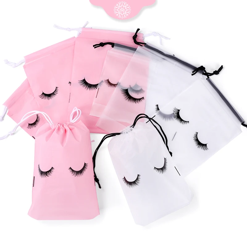 20Pcs Eyelashes Make Up Bag Reusable Aftercare Bags Toiletry Lipstick Travel Pouch Lash Extension Supplies Cosmetic Makeup Tools