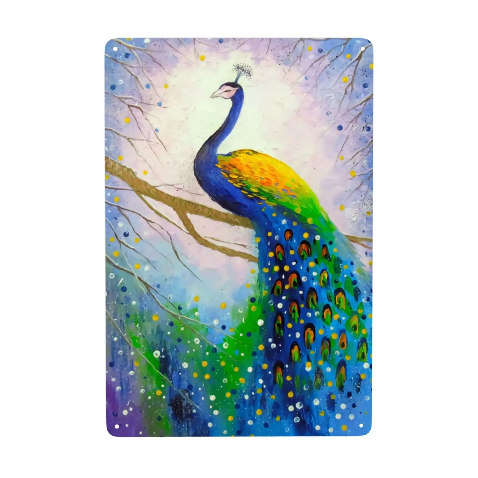 

Laquaud Tin Signs Peacock 5 Art Painting Printed Cafe Hot Wall Pictures Fashion Home Decor For Bedroom,Bathroom Picture Printing