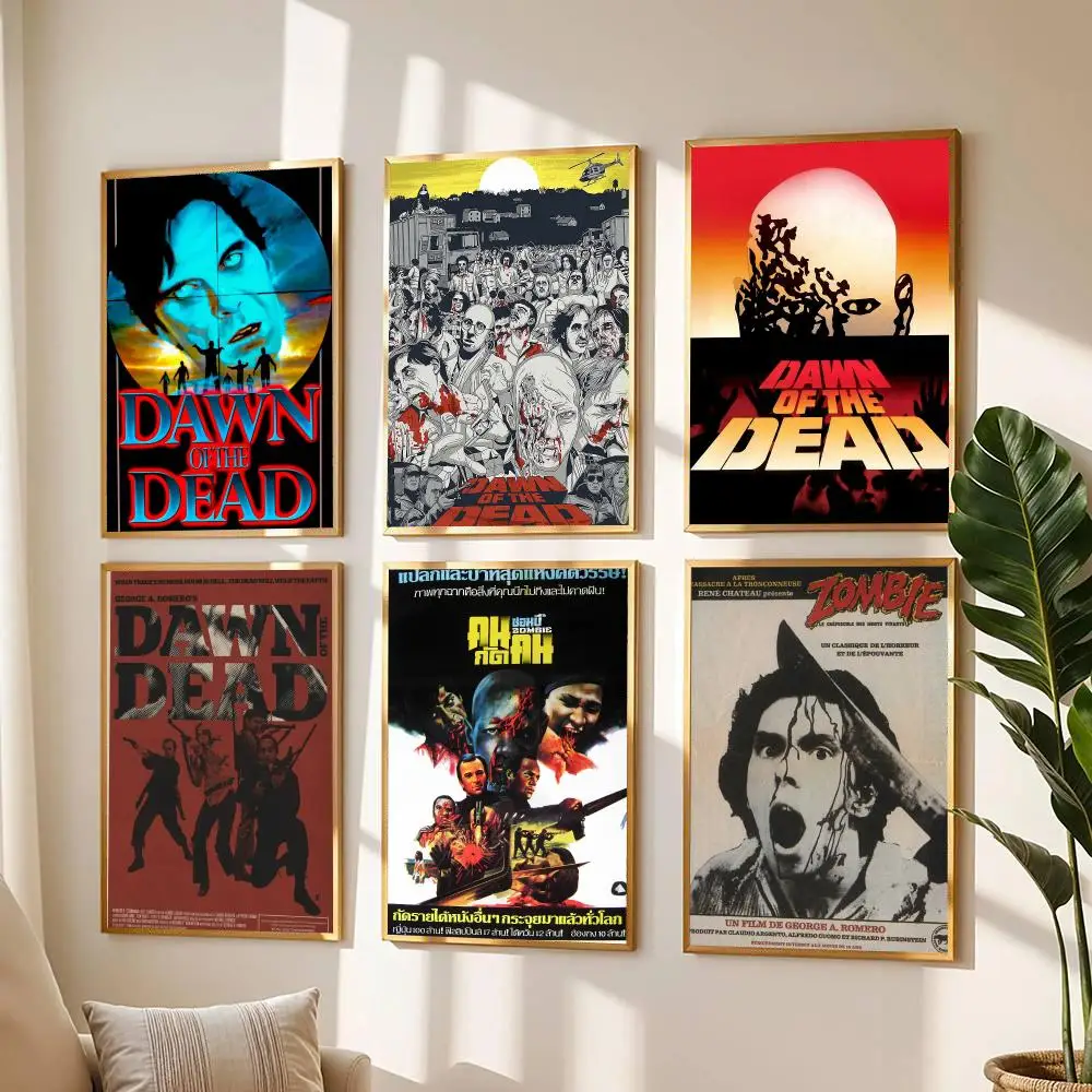 classic movie D-Dawn Of The Dead-D Painting Calligraphy Boho Botanical Decor for Living Room  Elegant Home Style