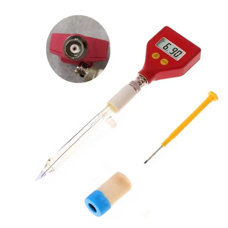 1Set  PH-98108 PH Meter, High Precision PH Tester With Sharp Glass Electrode for Water Food Milk Cheese Soil ph للجبن