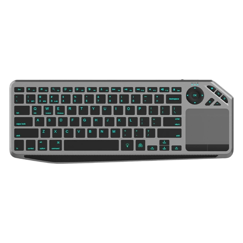 Multi Functional 2.4G Bluetooth-compatible Touch Keyboards with 2 Connectivity for Gamers and Office Work 41QA