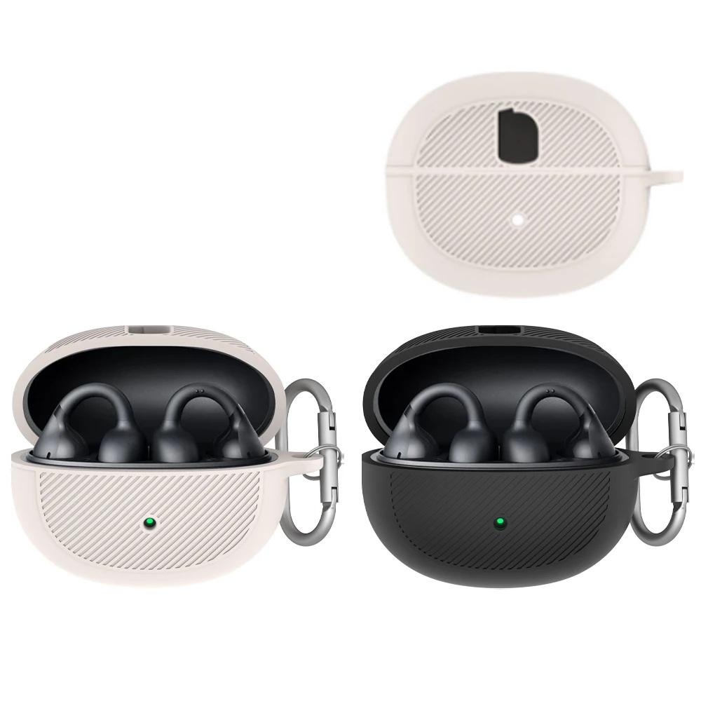 Étui de Protection en Silicone pour écouteurs Baseus BC1, Protection antichoc, manchon de Protection solide Simple avec accessoires à crochet