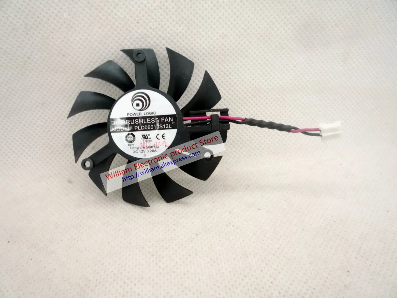 

New Cooling Fan for Video card PLD06010S12L 60*60*10MM 12V 0.20A Diameter 55MM pitch 39MM