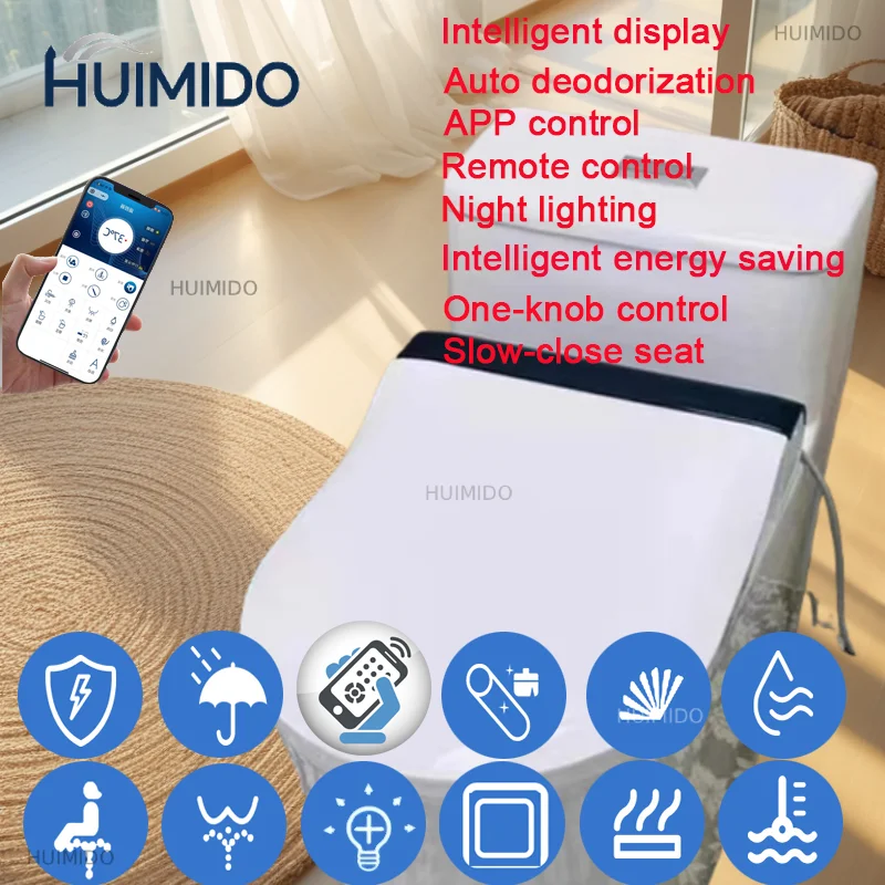 Smart Toilet Seat Auto Lid Sanitary Japan Bidet Seat Cuvette Wc Jet Abattant Wc Japonais Lavant Sechant Electrique AI Bidet