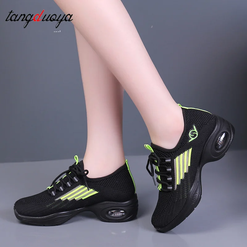 Women's Dance Shoes Soft Outsole Woman Breath Jazz Hip Hop Shoes Sports Sneakers Ladies Girl Modern Jazz Dancing 2025 view 3