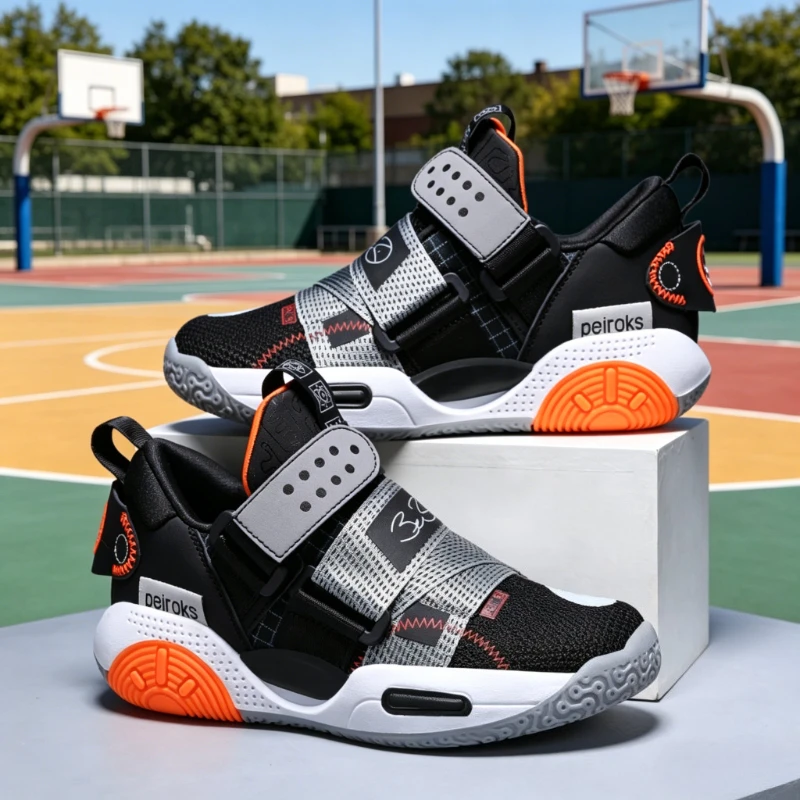 

YUYIN Children's Basketball Shoes For Boys Girls Non-slip Kids Sport Shoes Lightweight Outdoor Sneakers Trainers Footwear